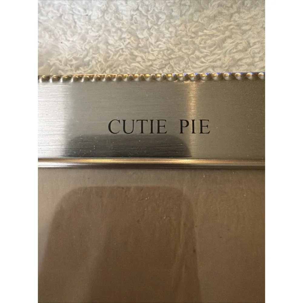 Photo Frame Malden International Design 4x6 Metal Silver Tone Vintage Cutie Pie